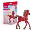 Schleich BAYALA | Unicorno da collezione Granato 70767 | 2 pezzi | Figura da collezione dai 5 anni | figure magiche da collezione | figura da collezione unica | regalo per ragazzi e ragazze