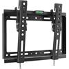 oCreon Supporto a muro inclinabile per televisori LED LCD, schermi piatti e curvi da 14-32 pollici, con supporto VESA massimo di 200x200 mm e capacità di carico fino a 25 kg