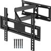 oCreon Supporto a muro per televisori LED LCD da 26 a 60 pollici - Orientabile, inclinabile ed estensibile da 80 mm a 500 mm - Capacità di carico: 45 kg - Include fascette per cavi
