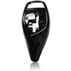 Generico Accessori decorativi Pomello Del Cambio Con Guida A Sinistra Effetto Fibra Di Carbonio Nero Lucido Per BMW Serie 1 2 3 4 5 6 7 F20 F21 F22 F23 F32 F33 F36 F10 Accessori Interni Auto(Nero lucido)