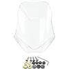 Rdtnvc Parabrezza Per ZONTES 368G 368 G 2024 2025 2026 Cupolino | Accessori Modifica Della Protezione Parabrezza Anteriore Motociclo Deflettore(Transparent)