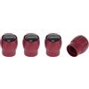 RATCHROLL Tappi Valvola Pneumatici Rosse 4 Pz Per Veicoli Antipolvere | Materiale: Lega Di Alluminio E Resina Epossidica. Dimensioni: 8mm X 14mm. Compatibile: Per VW, Per BMW, Per Jeep.