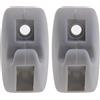 Create idea 2 ganci per visiera parasole 191-857-559 Clip per visiera parasole per auto, per interni, rivetti di ricambio grigio compatibili con Golf MK1 MK2