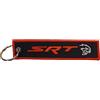 Detroit Shirt Company Portachiavi ricamato con logo Dodge SRT Hellcat Redeye 12,7 x 2,5 cm | Logo SRT Hellcat Redeye frontale, logo classico Dodge Rhombus posteriore, nero, 12,7 x 2,5 cm