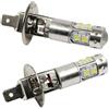 TOTMOX Coppia di lampadine fendinebbia LED 12-24V 10W H1 3000K Giallo Fari di Guida Diurne DRL Lampade Lampadine