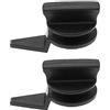 Create idea 2 Set Di Sostituzione Della Clip Del Supporto Della Manopola Della Copertura Del Triangolo Di Avvertenza 1J0867467 3C9867467 Compatibile con Touran Compatibile Con Bora Plastica Nera