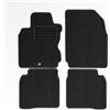 Mats4all Set di tappetini auto Compatibile con Nissan Note- 2006-2013 | Antiscivolo | Con rinforzo | 4 pezzi | Tappetini per auto | Set di tappetini