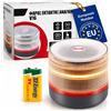 Kriwis Warning Light V16 Emergency, Warning Beacon Emergency Light LED 360° Visible 1km, IP54 Impermeable 3h Autonomía con Indicador Batería y Base Magnética