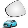 Esselle Parts Specchio Retrovisore per Citroen C1 MK2 Destro Lato Passeggero, Vetro Ricambio Esterno con Piastra ABS, Montaggio Plug & Play