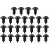 Partuto Clip Per Pannello Porta Per Ram 1500 2001 25 Pz | Materiale: Plastica Nera. Dimensioni: Lunghezza 25mm, Diametro Testa 19mm. OE: 6505878AA. Per Ram 2500/3500 01-02.