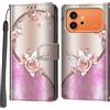 Salanheo Cover per Honor 600/600 Pro, Rosa rosa | Portacarte, Chiusura Magnetica, Flip Case, Antiurto Custodia, Funzione Stand