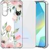 Choeeu ChoosEU Trasparente Cover per Samsung Galaxy A36 5G con Fiori, Rosa Tulip | Sottile TPU Silicone Trasparente Custodia, Disegni Colorate Fiore Fiori Motivo, per Ragazza, Antiurto Protettiva Morbido Case
