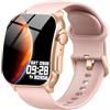 Poounur Smartwatch Donna, Schermo curvo AMOLED 2,01 HD, Chiamate Bluetooth | Fitness Watch per Android iOS, Smart Watch con Contapassi/Sonno/Cardiofrequenzimetro, 112 Modalità Sportive,Impermeabil IP68