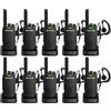 Retevis B64 Radio Bidirezionale, Walkie Talkie con Auricolare, Insonorizzazione AI a Due Vie, PMR446 Facile da Usare Resistente all'Usura, Radio per Riparazione Auto (Nero, 10 Confezioni)