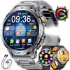 LIGE Smartwatch da uomo con batteria da 1000 mAh, con grande display HD da 1,7, con torcia, chiamate Bluetooth, oltre 120 modalità sportive, impermeabile IP68, orologio fitness, frequenza cardiaca