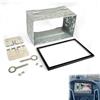 FDKene Plancia Autoradio 2 DIN Universale, Telaio di Montaggio in Metallo con Cornice, Gabbia Doppio DIN per Stereo Auto, Lettore DVD e Navigatore GPS, Kit Compatibile con VW, Skoda, Golf, Passat e Polo