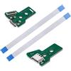 Create idea 2x Scheda Di Interfaccia JDS-055 E Cavo A Nastro A 12 Pin Compatibile Con PS4 Pro E PS4 Slim Porta Controller Wireless Di Ricarica Sostitutiva Assemblato
