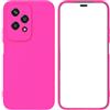 Generico Custodia Compatibile con HONOR 200 Lite 5G LLY-NX1 schermo display 6.7 COVER case copertura soft GEL SILICONE protezione flessibile matte MORBIDA TPU (Fucsia)