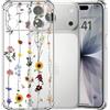 Choeeu ChoosEU Trasparente Cover per iPhone 17 Pro Max con Fiori, Girasole | Sottile TPU Silicone Trasparente Custodia, Disegni Colorate Fiore Fiori Motivo, per Ragazza, Antiurto Protettiva Morbido Case