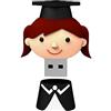 Vasara Memorias USB Birrete laurea 8 GB bambina - Pendrivi originali regali e regali pratici lauree scuole asili fine di corso