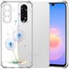 Choeeu ChoosEU Trasparente Cover per Samsung Galaxy A17 5G / 4G,Blu Dente di leone | Sottile TPU Silicone Trasparente Custodia, Disegni Colorate Fiore Fiori Motivo, per Ragazza, Antiurto Protettiva Morbido Case
