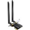 UGREEN Scheda PCIe WiFi 6 AX1800 con Bluetooth 5.4 | 5 GHz, 2,4 GHz, WPA3-SAE, Due Antenne Esterne, Scheda di rete con BT5.4, Windows 11/10, Ideale per Giochi e Streaming