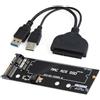 JSER Adattatore da USB 3.0 a SSD HDD 12+6 pin a cartuccia per disco rigido SATA 22 pin per Mac Air 2010 2011 A1369 A1370 SSD