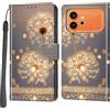 Salanheo Cover per Honor 600/600 Pro, Dente di leone | Portacarte, Chiusura Magnetica, Flip Case, Antiurto Custodia, Funzione Stand