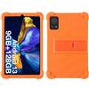 Xliamcp Custodia per tablet DOOGEE T20 Mini da 8,4 con cavalletto per PC, in morbido silicone, lavabile, con angoli ispessiti, antiurto, arancione