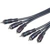 Goobay 33687 cavo video e componente (YPbPr) 2 m 3 x RCA Nero
