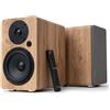 VULKKANO A5 ARC MKII Casse per TV Bluetooth HDMI ARC | Woofer 5,25, 100W, telecomando, Bluetooth 5.0, HDMI ARC, Ottica, RCA, USB, uscita subwoofer, finitura legno