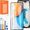 Arbilato Schermo LCD per Xiaomi Redmi Note 12 PRO Plus 5G, Nero con Telaio | Touch Screen Digitizer 22101316UCP, 22101316UG Assembly per Redmi Note 12 Pro+ 5G LCD con kit di riparazione,,Incell