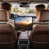 GZRXIOUS Supporto Tablet Auto Poggiatesta, Estensibile, 360° Rotante, 4,7-13 Pollici | Supporto tablet auto posteriore con braccio 15,5-23,5 cm, rotazione 360°, morsetto antiscivolo e accesso alla ricarica