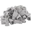 YIOVVOM Connettore per cavo Ethernet RJ45 in plastica morbida, copertura antistrappo, per CAT5, CAT5E, CAT6, CAT6E, 100 pezzi (grigio chiaro)