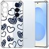 Choeeu ChoosEU Trasparente Cover per Samsung Galaxy S26 con Fiori, Cuore | Sottile TPU Silicone Trasparente Custodia, Disegni Colorate Fiore Fiori Motivo, per Ragazza, Antiurto Protettiva Morbido Case