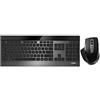 Rapoo 9900M Multi-mode Wireless Ultra-Slim Advanced Desktop Combo Set Nero (QWERTY UK Layout)