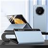 BINGEXIAER Custodia sottile in pelle compatibile con Honor Magic V3, custodia a libro magnetica per telefono, protezione contro le cadute, custodia protettiva antiurto con cavalletto, blu