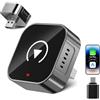 Kairiyard Adattatore per auto wireless CarPlay e Android, mini stabile, senza ritardo | WiFi 4 Bluetooth 5.2, Plug & Play, adattatore CarPlay wireless, USB-A/C, per iPhone e auto con CarPlay cablato