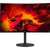 acer Nitro XZ320Q Xbmiiphx 31,5 1500R - Monitor curvo Full HD (1920 x 1080) VA Zero Frame con tecnologia Adaptive-Sync, frequenza di aggiornamento 240 Hz, VRB da 1 ms, (Display Port e 2 porte HDMI