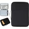 JUNJIEFU 9-11 Custodia per tablet da 11, iPad Air M3, i-Pad A16 2025, iPad10/9/8/7/iPad 10. Gen/Air 5/4 10,9, sottile custodia per tablet per Galaxy Tab A9+, A11 Plus 11, colore: Nero
