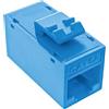 InLine® Keystone - Confezione da 8 prese RJ45, non schermate, Cat.6A, colore: Blu