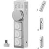 ULANZI AU05 Tastiera wireless AI con microfono | 3 pulsanti e 1 manopola, Dettatura one-touch, Tasti programmabili, Plug & Play per Windows, MacOS, ChatGPT e agenti AI