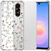 Choeeu ChoosEU Trasparente Cover per Samsung Galaxy A17 5G / 4G, Colorata | Sottile TPU Silicone Trasparente Custodia, Disegni Colorate Fiore Fiori Motivo, per Ragazza, Antiurto Protettiva Morbido Case