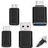 Wxuiqaz Adattatore USB C a USB OTG, adattatore USB C a USB 3.0 e Micro USB, convertitore USB USBC femmina e maschio per ricarica e trasferimento dati, compatibile con smartphone tablet PC