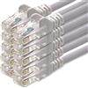1aTTack.de - Cavo di rete LAN - 3.0m - Gigabit RJ45 - 10 pezzi - bianco | Cavo patch Ethernet per reti Gigabit, collega router, modem, switch, PC e console con connettori RJ45