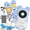 RUIZU Lettore MP3 Bambini 32GB Bluetooth 5.3 con Altoparlante | Limitazione del volume, memoria espandibile fino a 128GB, Radio FM, sveglia e registrazione con un tasto