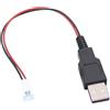 MURYE Cavo da USB maschio a XH2.54 2P terminali per un facile utilizzo in casa, elettrodomestici e sensori per segnali e connettori elettronici di trasferimento di potenza