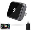 KOYOSO Adattatore wireless Carplay 2-in-1 Aggiornato 2026, BT5.2 Dual-WLAN, riconnessione automatica, design compatto in alluminio, adatto per veicoli con iOS 10+ & Android 11+