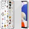 Choeeu ChoosEU Trasparente Cover per Samsung Galaxy A55 5G con Fiori, Girasole | Sottile TPU Silicone Trasparente Custodia, Disegni Colorate Fiore Fiori Motivo, per Ragazza, Antiurto Protettiva Morbido Case