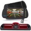 hetawola Display per specchietto retrovisore auto da 7 pollici + HD aiuto al parcheggio, luce freno, telecamera posteriore per Fiat Ducato X250 X290 Kasten/Peugeot Boxter/Dodge RAM ProMaster 250 dal 2006